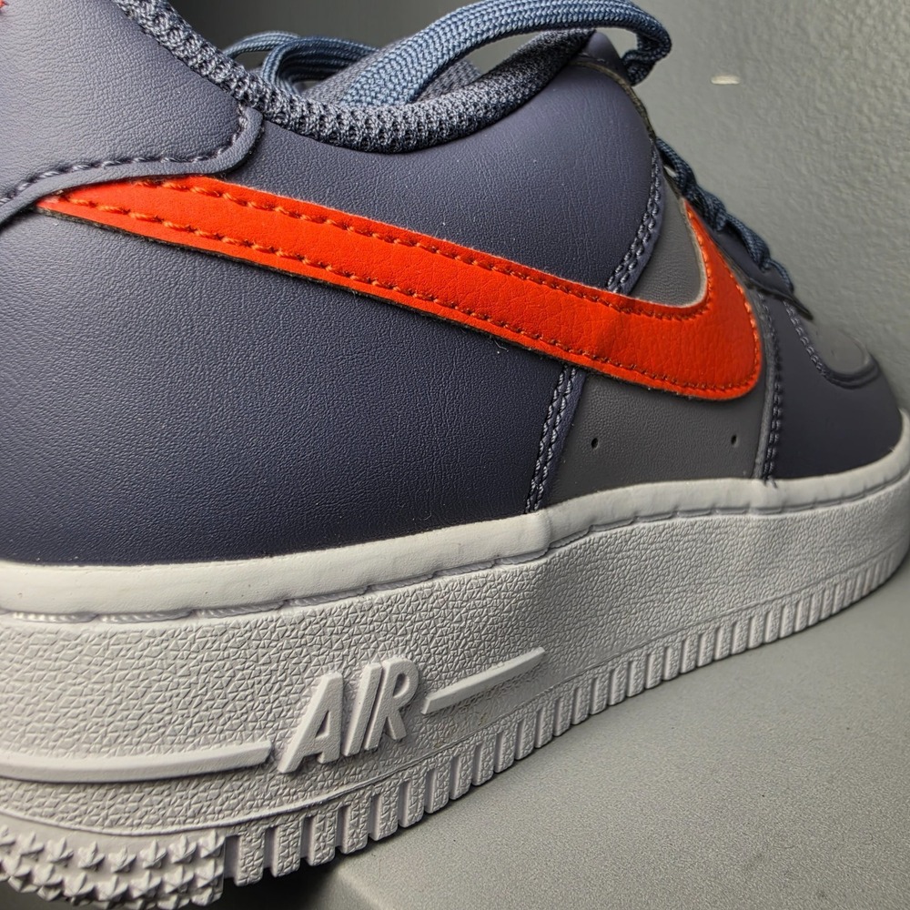 New Women 8.5 Youth 7Y Nike Air Force 1 Low GS CT3839-008 Cement Grey Orange NWB - Picture 5 of 9